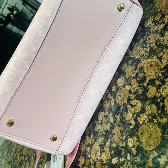 Coach Powder Pink large Rowan nwt - Picture 5 of 9
